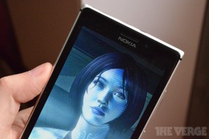 photo of Cortana on the screen of a phone running Windows Phone 8.1