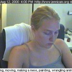 ScreenCap from Jennifer Ringley's Lifecast Webcast "Jennicam" circa 1996 - 2003